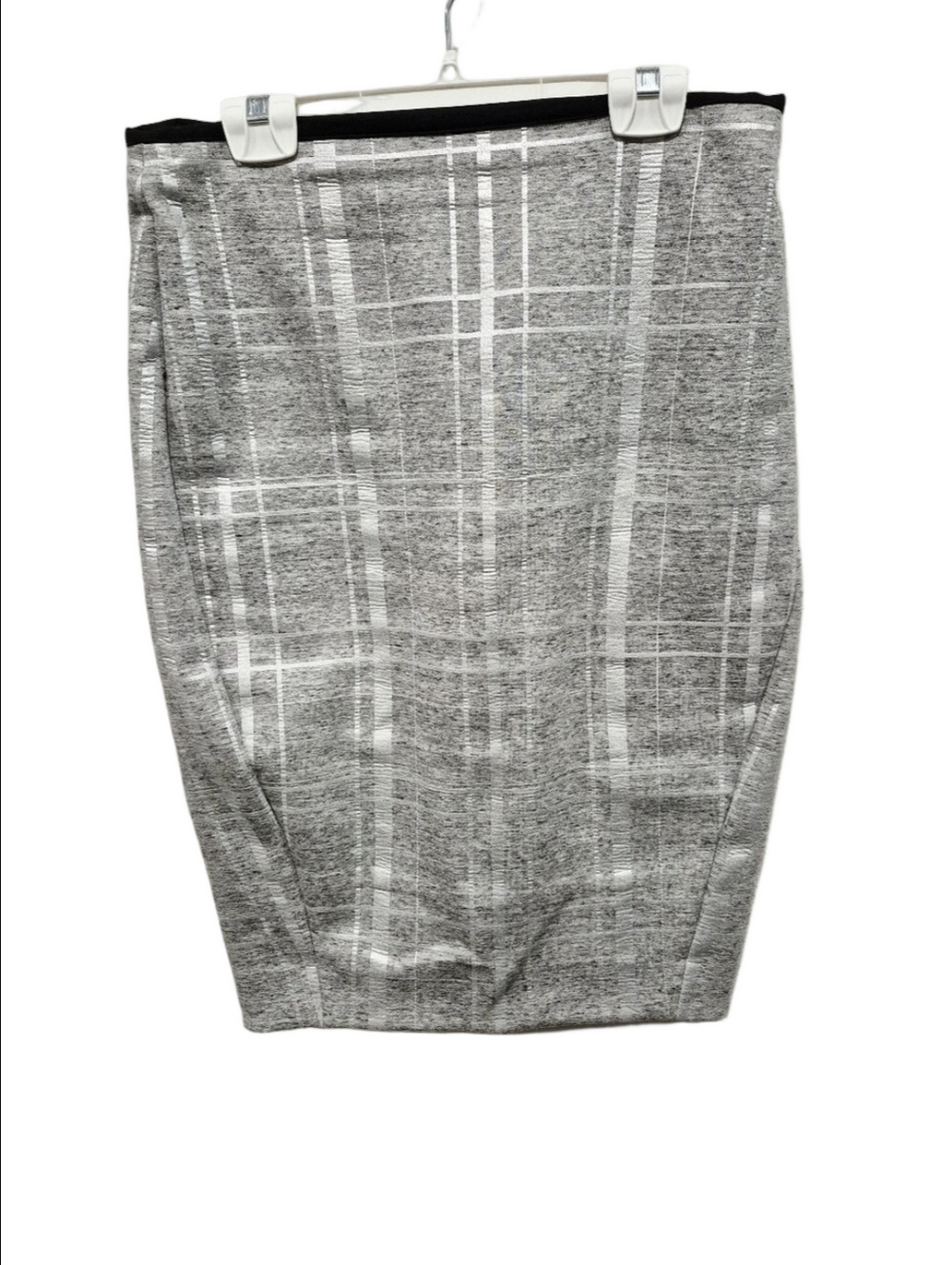 Elizabeth and James Layla Metallic Plaid Pencil Skirt Size 10